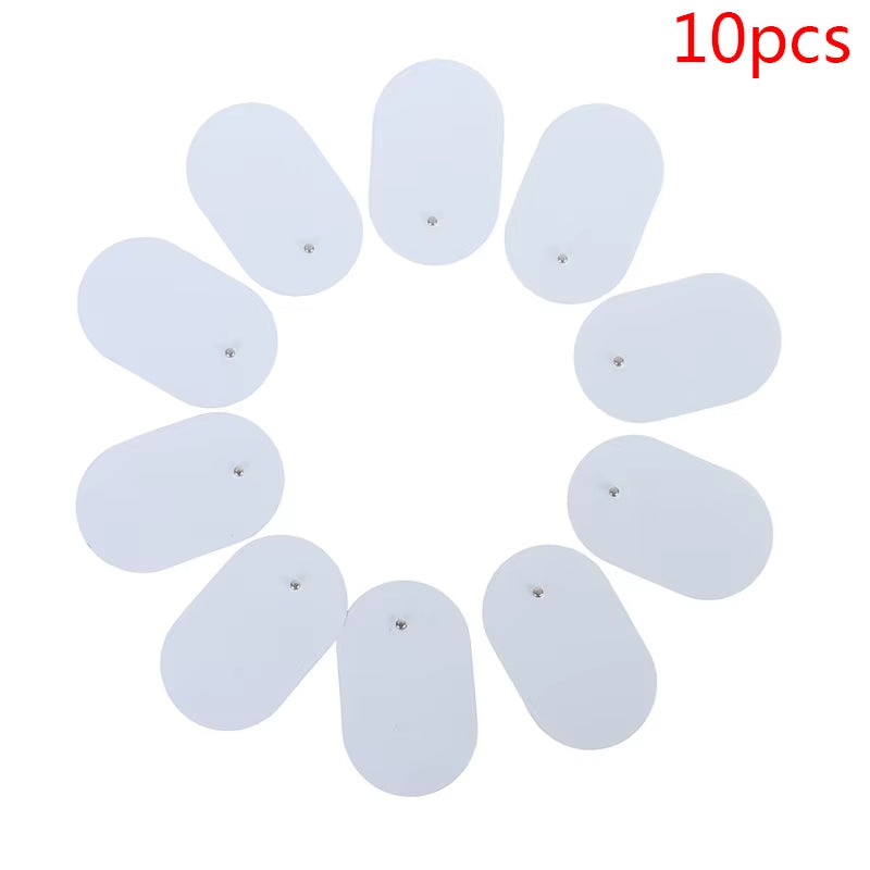 10PCS Silicone Gel Electrode Replacement Pads for Massagers Electrode Pacthes