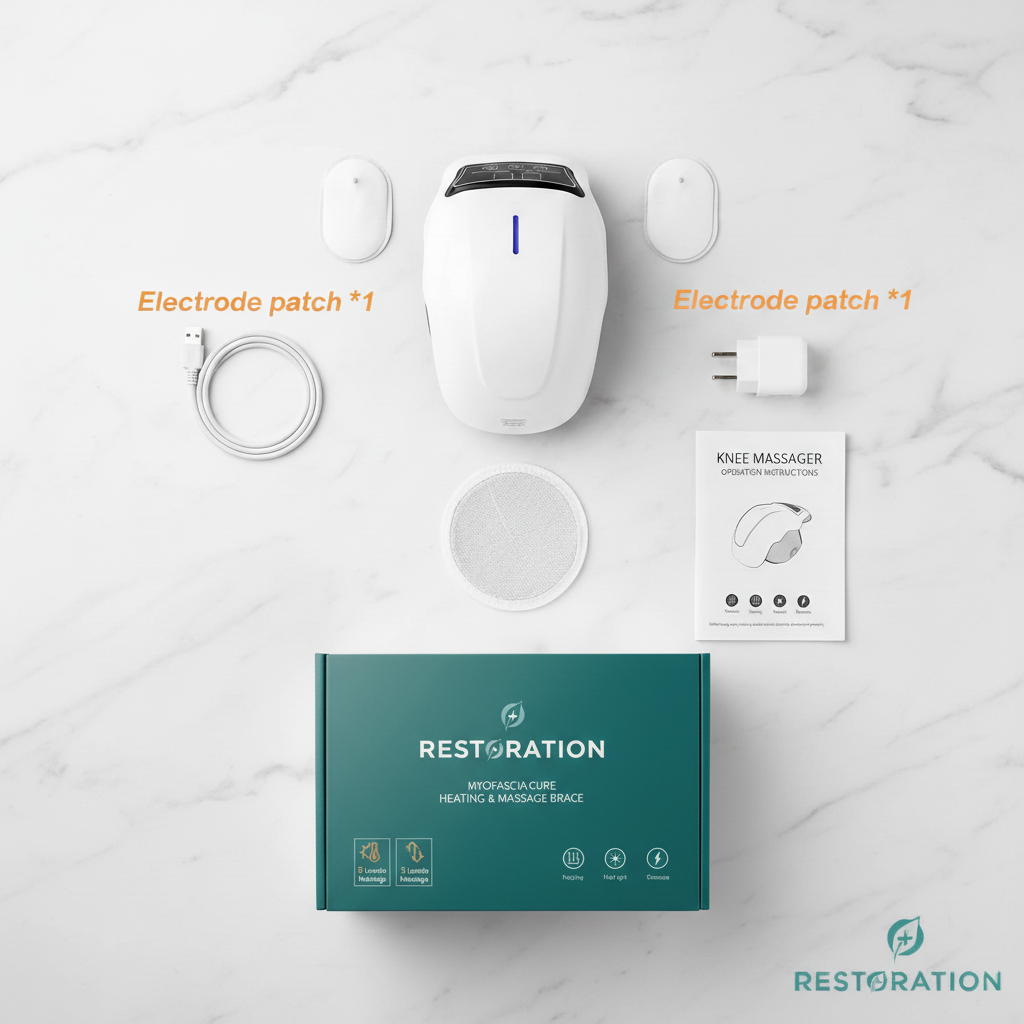 RESTORATION Knee Massager Flat-Lay - Clean Version